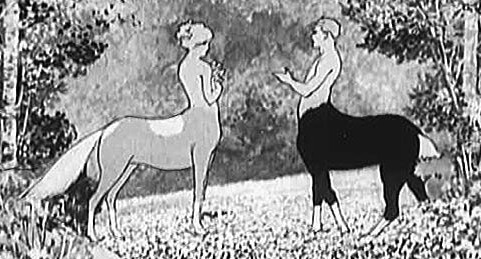 A Centaur Couple Meet in a Glen (Winsor McCay)